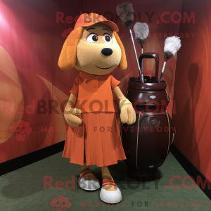 Rust Golf Bag máscara de...