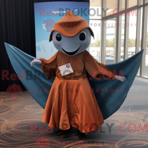 Rust Manta Ray mascot...