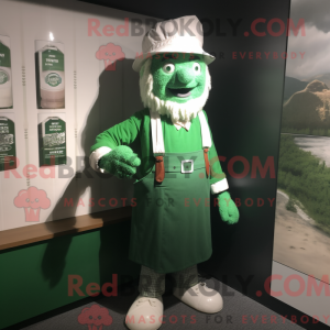 Groen bier mascottekostuum...