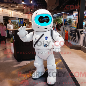 Hvid Astronaut maskot...