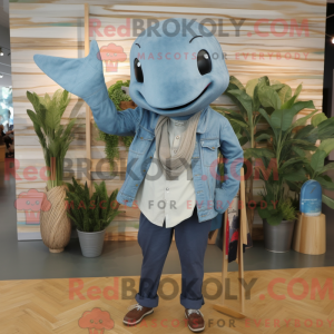 Olive Narwhal mascot...