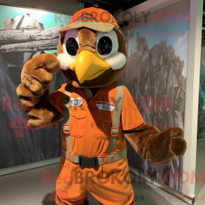 Rust Hawk mascot costume...