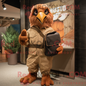 Rust Hawk mascottekostuum...