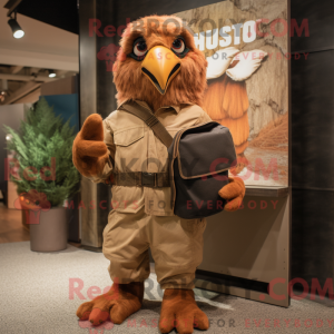Rust Hawk maskot kostume...