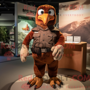 Rust Hawk mascot costume...