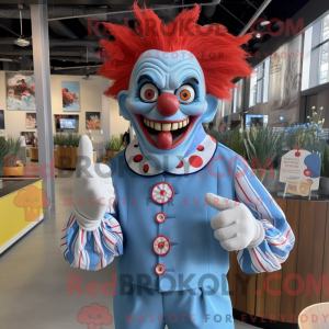 Himmelblå Evil Clown...