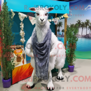 Silver Angora Goat mascot...