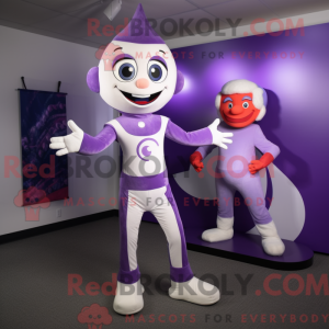 Lavendel akrobat maskot...