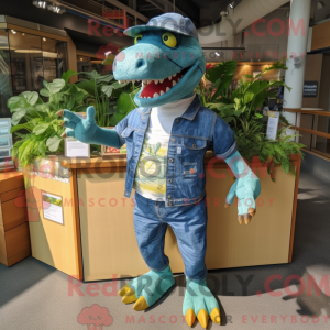 Olive Tyrannosaurus mascot...