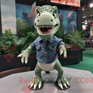 Olive Tyrannosaurus mascot...
