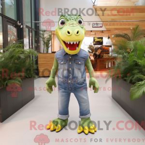 Olive Tyrannosaurus mascot...