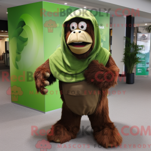 Olive Orangutan mascot...