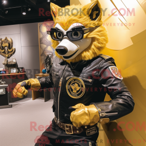 Goldener Wolf als...