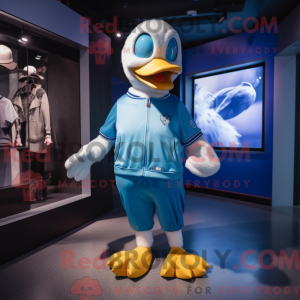 Sky Blue Goose maskot...