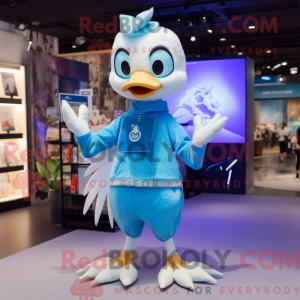 Sky Blue Goose mascot...