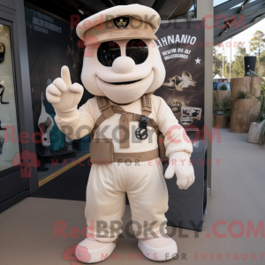 Cream Para Commando mascot...