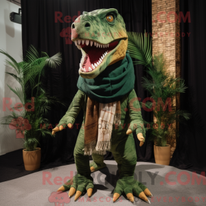 Forest Green T Rex maskot...