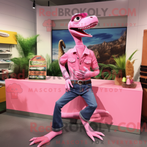 Pink Coelophysis mascot...