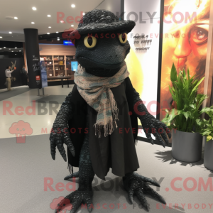 Black Lizard maskot kostume...