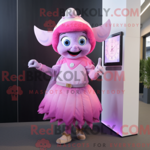 Pink Tooth Fairy mascot...