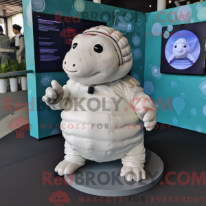 White Glyptodon mascot...