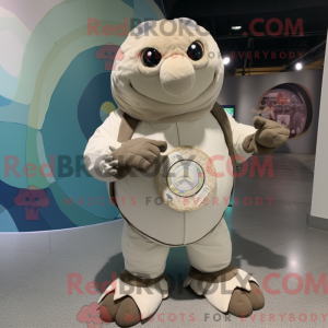 White Glyptodon mascot...