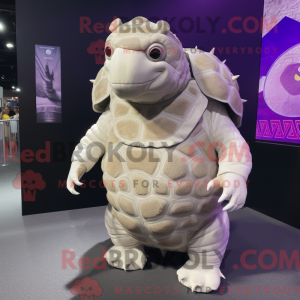 White Glyptodon mascot...