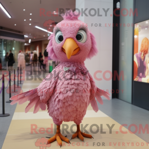 Pink Quail-mascottekostuum...