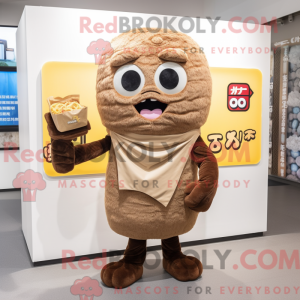 Brown Ramen mascot costume...