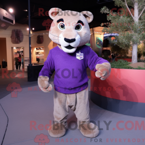 Lavender Puma mascot...