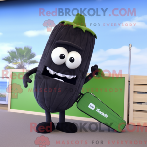Black Celery mascot costume...