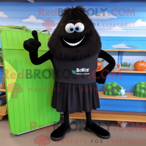 Black Celery mascot costume...