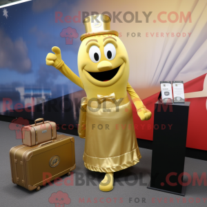 Maskottchenkostüm Gold...