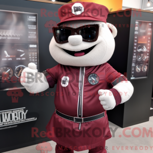 Maroon Bbq Ribs mascot...