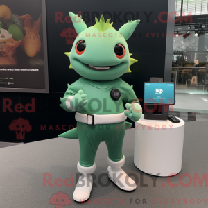 Green Axolotls mascot...