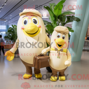 Tan Baa maskot kostume...