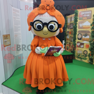 Pumpkin mascot costume...