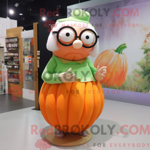 Pumpkin mascot costume...