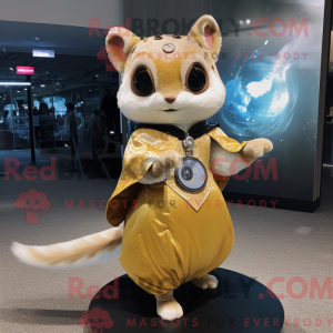 Gold Flying Squirrel mascot...