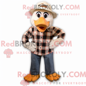 Cream Crow mascot costume...