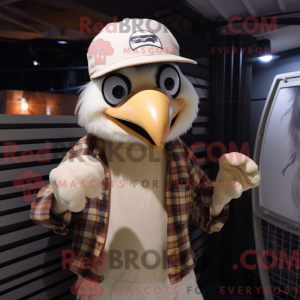 Cream Crow mascot costume...