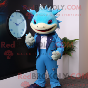 Blue Axolotls mascot...