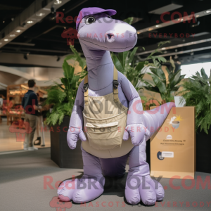 Lavender Diplodocus maskot...