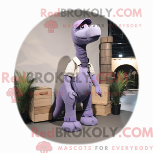 Lavender Diplodocus mascot...