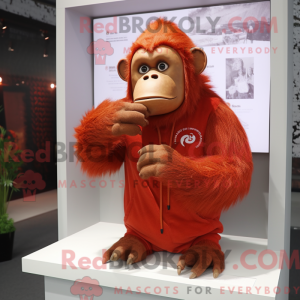 Red Orangutan mascot...