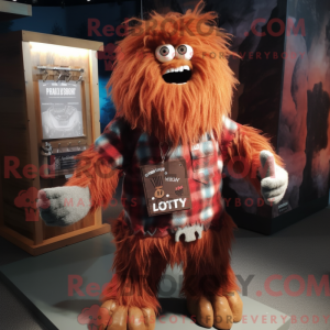 Rust Yeti maskot kostume...