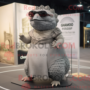 Gray Glyptodon mascot...