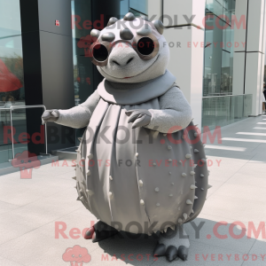 Gray Glyptodon mascot...