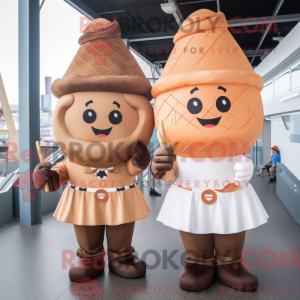 Rust Ice Cream Cone mascot...