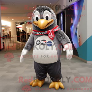 Silver Penguin mascot...